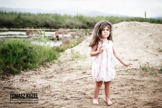 beach, girl, sunny day, cloudy,